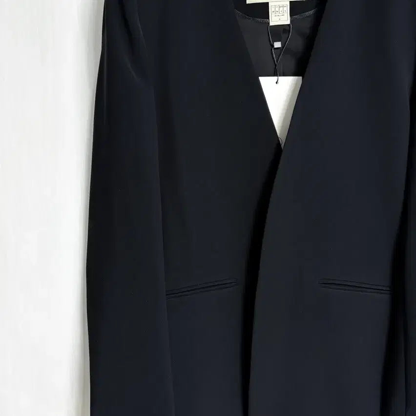 [BUNJANG] New In House No Collar Open Front Jacket / (새상품-택있음) 데일리룩 쇼핑몰 자체제작 노카라 오픈자켓