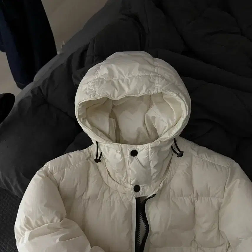 [BUNJANG] Stone Island Crinkle Reps White Padded Jacket (S) / 스톤아일랜드 크링클립스 화이트 패딩 s