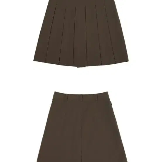 [BUNJANG] Oiive Classic Pleats Skirt (Moca Brown) / 오아이브 클래식 플리츠 스커트 (모카브라운)