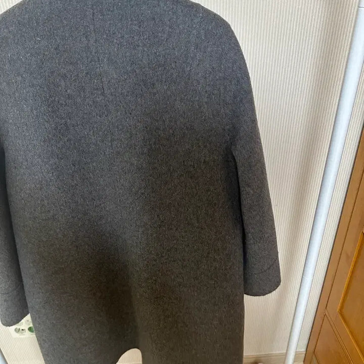 [BUNJANG] Wool Coat Gray F-Size / 울코트 F사이즈 (주머니 밍크 탈부착가능)