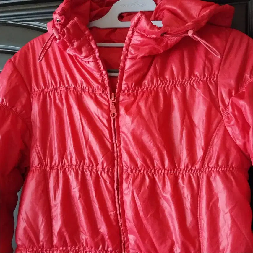 [BUNJANG] Uniqlo Pink Hooded Padded Jumper / 진핑크 유니클로후드패딩 점퍼