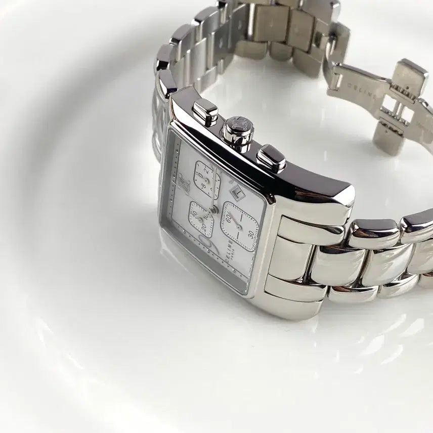 [BUNJANG] CELINE Chronograph Shell Dial Watch / CELINE Chronograph Shell Dial Watch