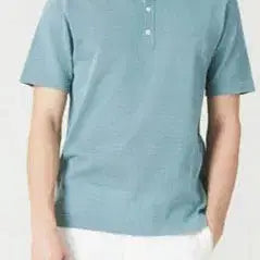 [BUNJANG] Edition Collar Neck Short Sleeve Knit Mint 110 / 에디션 카라넥 반팔 니트 민트 110