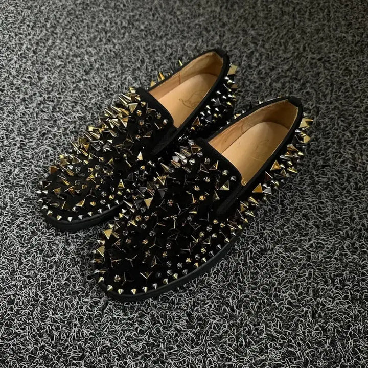 [BUNJANG] Christian Louboutin Studded Loafers / 크리스찬 루부탱 스터드 로퍼 블랙