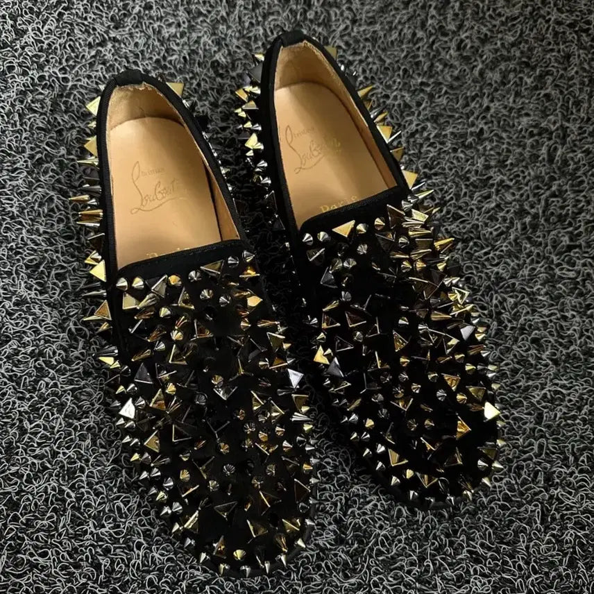 [BUNJANG] Christian Louboutin Studded Loafers / 크리스찬 루부탱 스터드 로퍼 블랙