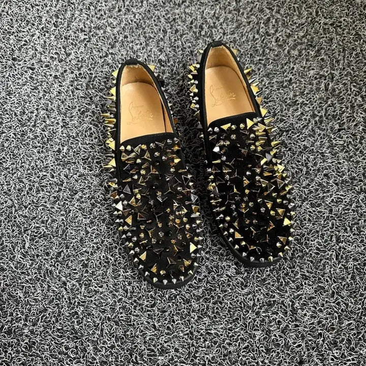 [BUNJANG] Christian Louboutin Studded Loafers / 크리스찬 루부탱 스터드 로퍼 블랙