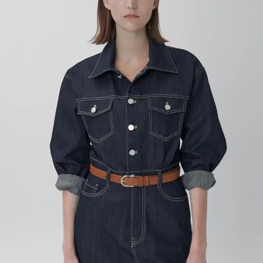 [BUNJANG] Atelier Nine Denim Dress / 아틀리에 나인 데님 원피스