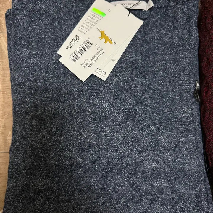 [BUNJANG] Maison Kitsune Waffle Knit Sweater / 초특가/미사용/ 메종키츠네 와플 니트