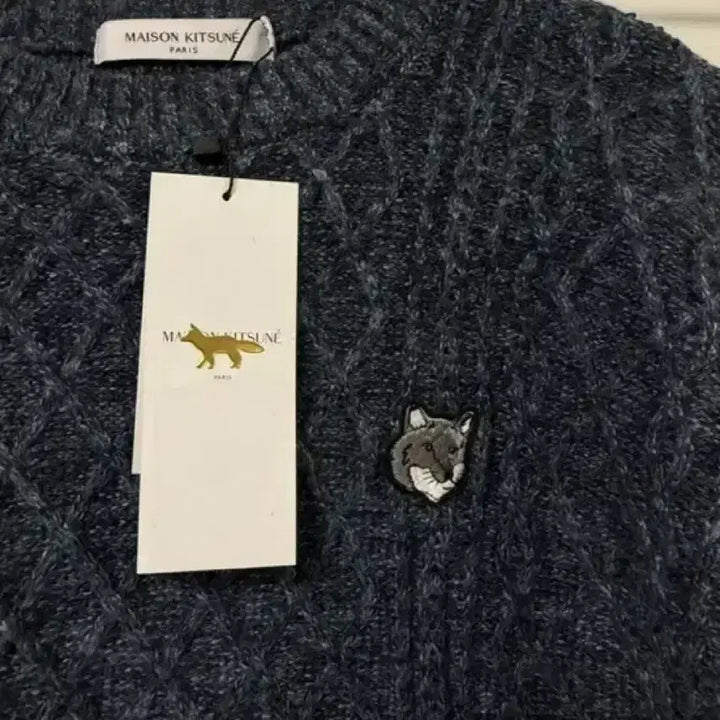 [BUNJANG] Maison Kitsune Waffle Knit Sweater / 초특가/미사용/ 메종키츠네 와플 니트