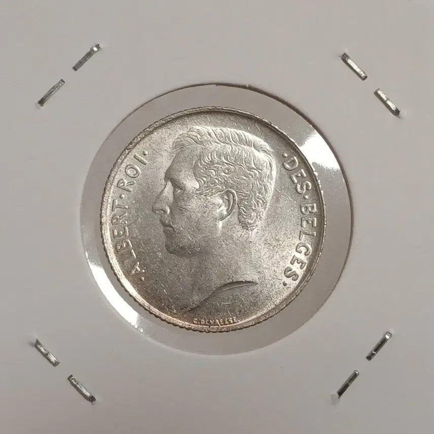 [BUNJANG] 1913 Belgium 1 Franc Silver Coin / 1913 벨기에 1프랑 미사용 은화