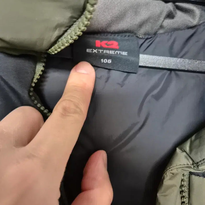[BUNJANG] K2 Extreme Long Padded Jacket (Khaki) 105 / K2 익스트림 롱패딩 카키 105