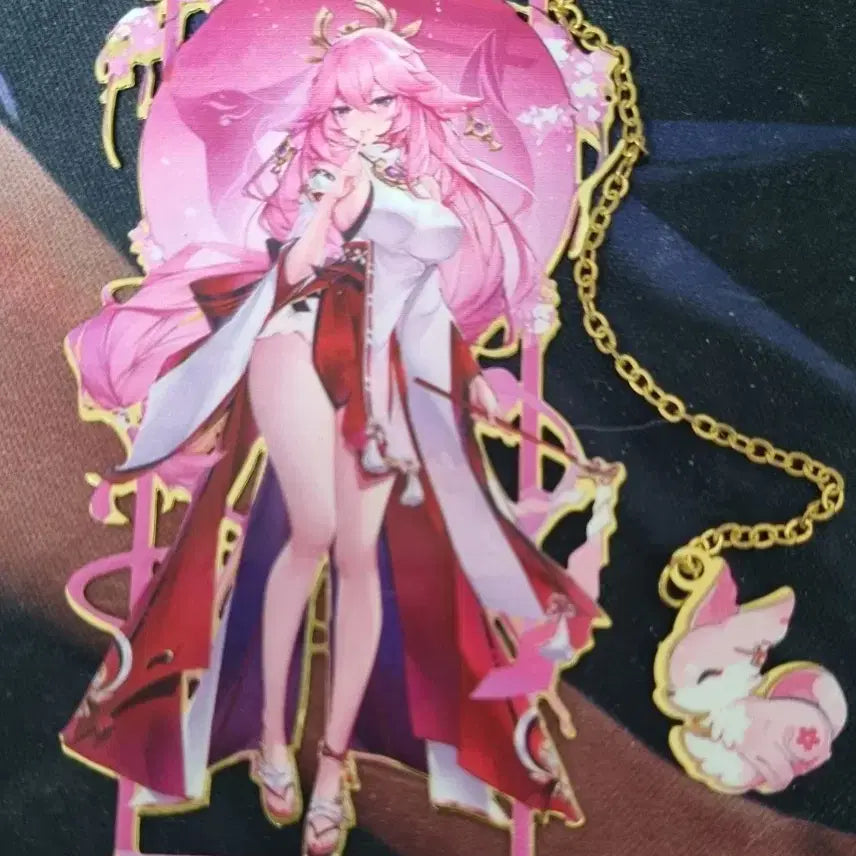 [BUNJANG] Genshin Impact Yae Miko Metal Bookmark / 원신 야에 미코 금속 책갈피