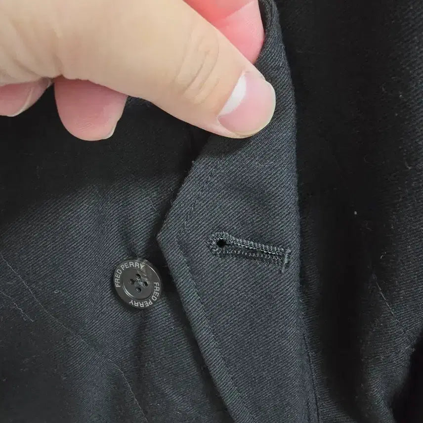 [BUNJANG] Fred Perry Black Quilted Jacket / 프레드페리 블랙 퀼팅 자켓