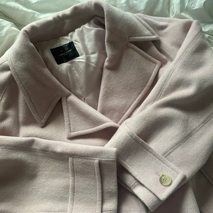 [BUNJANG] La Belle Blance Anne Wool Pink Coat S / 라벨르블랑 안느 울 핑크코트 s