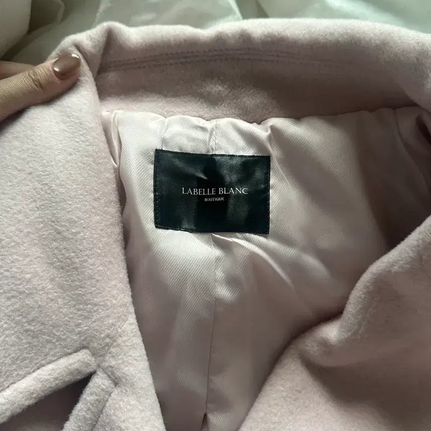 [BUNJANG] La Belle Blance Anne Wool Pink Coat S / 라벨르블랑 안느 울 핑크코트 s