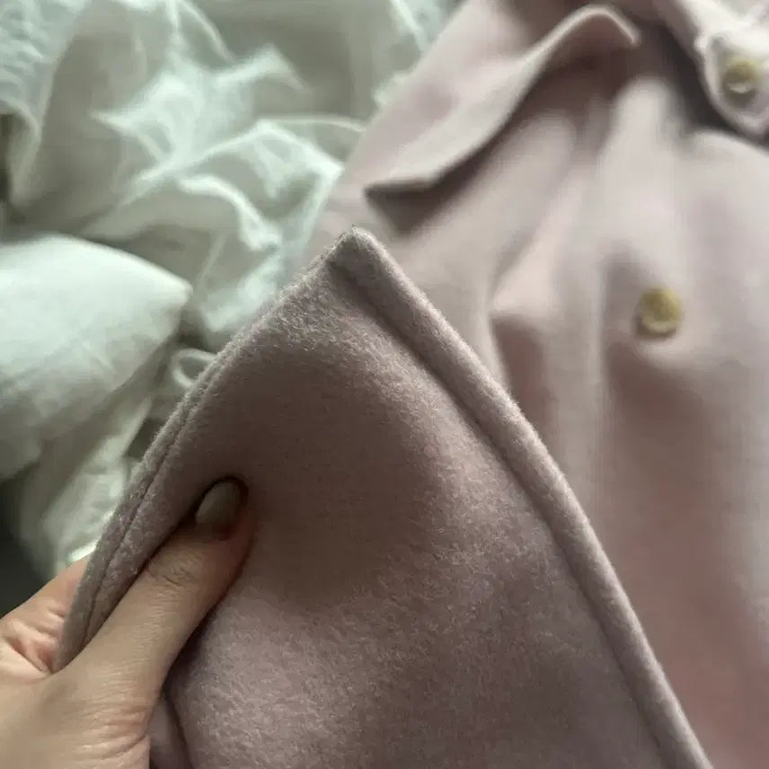 [BUNJANG] La Belle Blance Anne Wool Pink Coat S / 라벨르블랑 안느 울 핑크코트 s