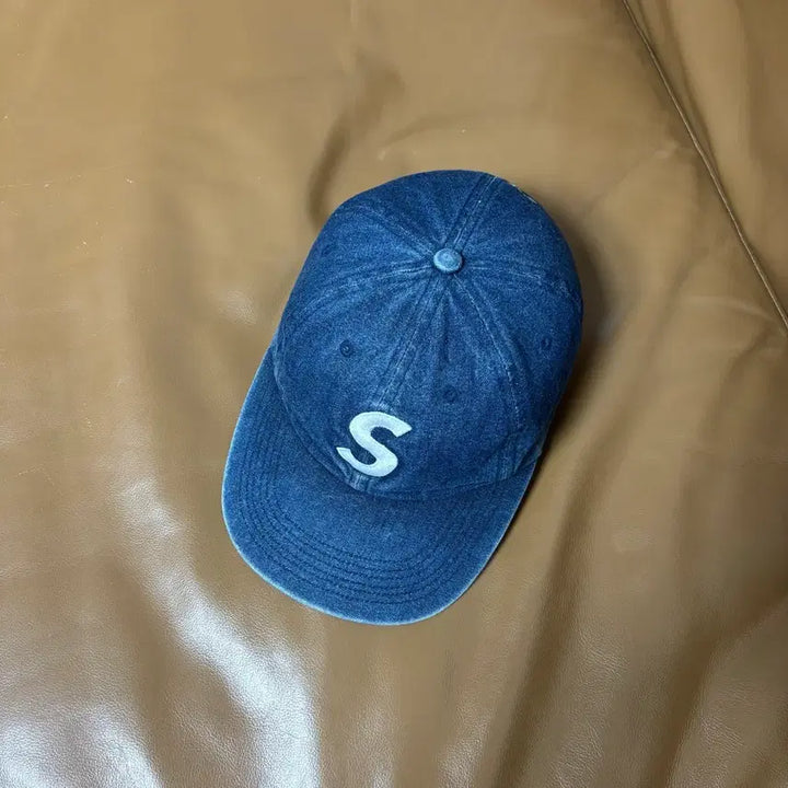 [BUNJANG] Supreme S-Logo Washed Denim 6-Panel Cap / 슈프림 S로고 6패널 볼캡 모자 워시드 데님