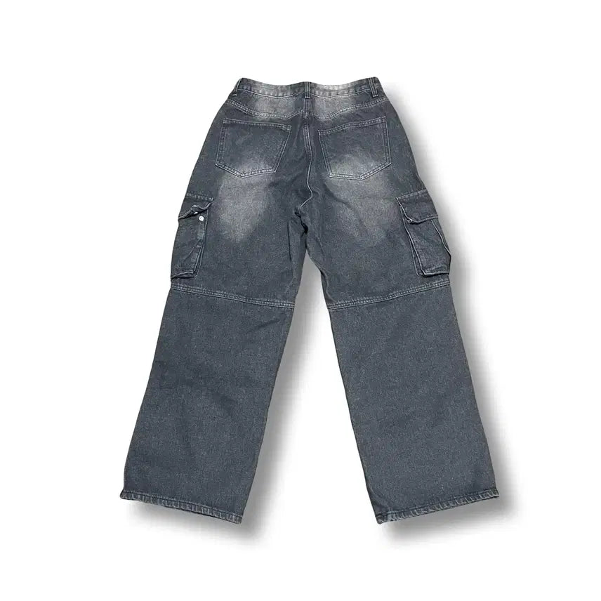 [BUNJANG] Trillion Parachute Cargo Denim Pants / [M] 트릴리온 워싱 파라슈트 카고 데님팬츠 새상품