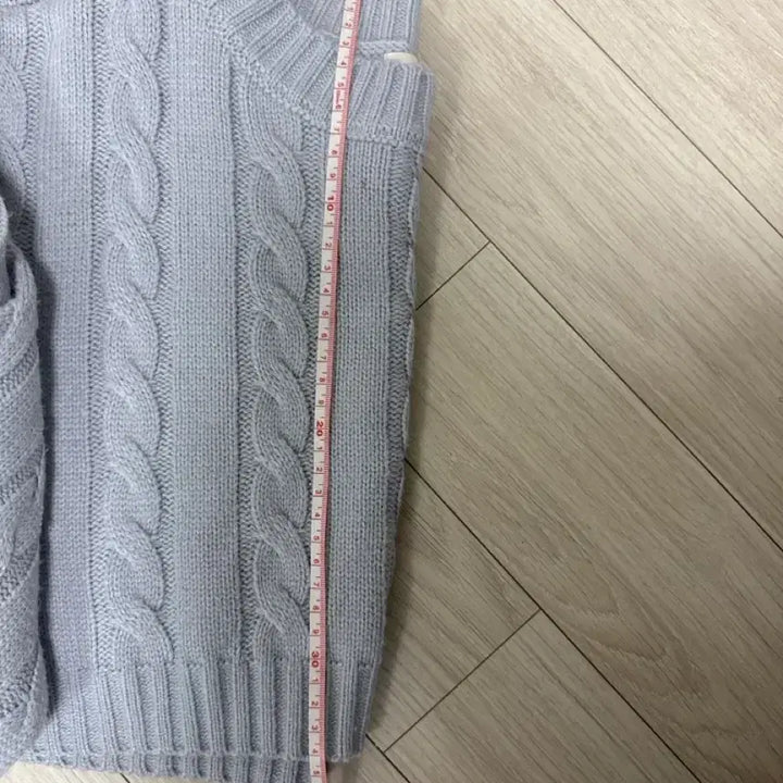 [BUNJANG] Crop Knit Top / 크롭 니트 하늘색