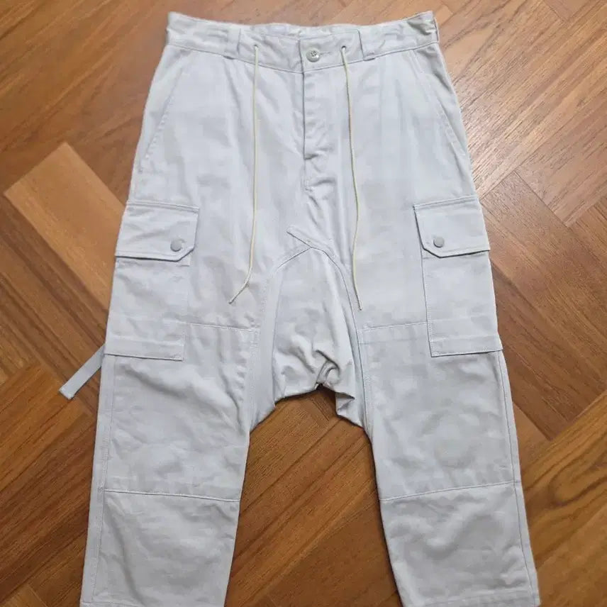 [BUNJANG] FUMITO GANRYU Light Beige Cargo Pants / 후미토간류 라이트 베이지 카고 배기팬츠