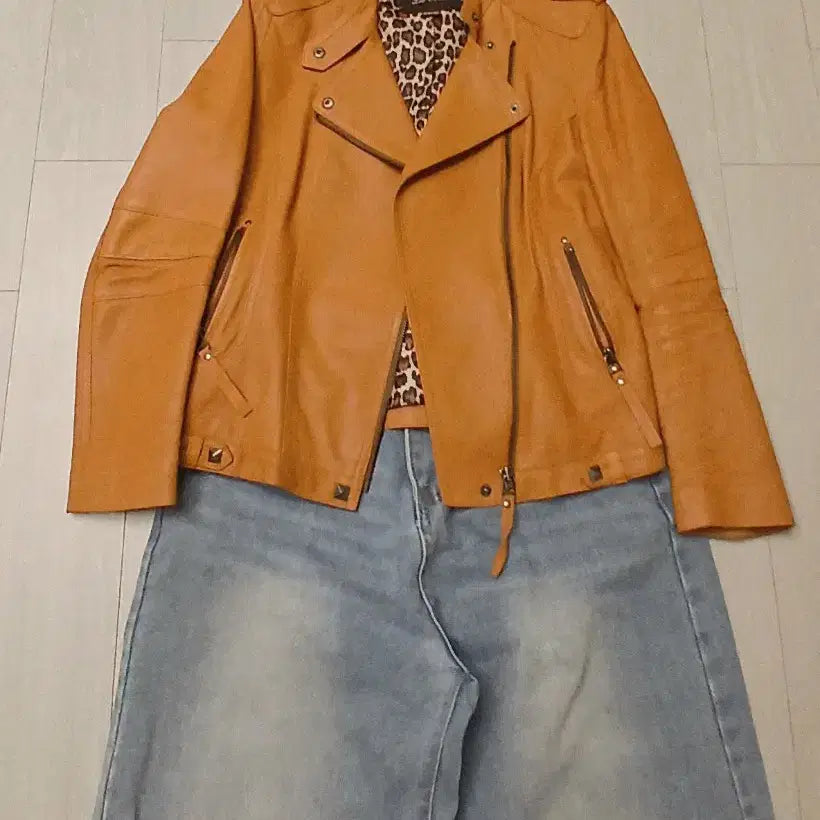 [BUNJANG] Leather Jacket / 천연가죽 자켓