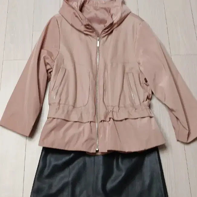 [BUNJANG] Leather Half-Hooded Jacket / 천연양가죽 반후드  자켓