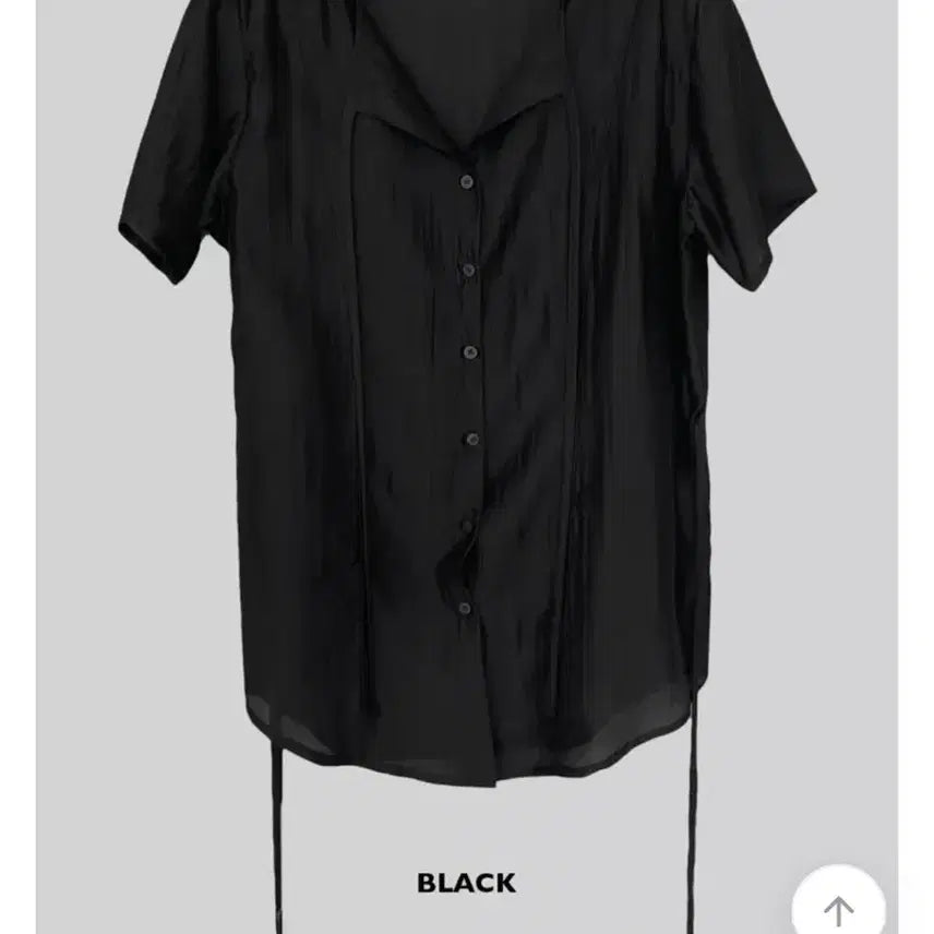 [BUNJANG] Autumn Tencel Strap Blouse Black / (새옷) 어텀 텐셀 스트랩 블라우스 블랙