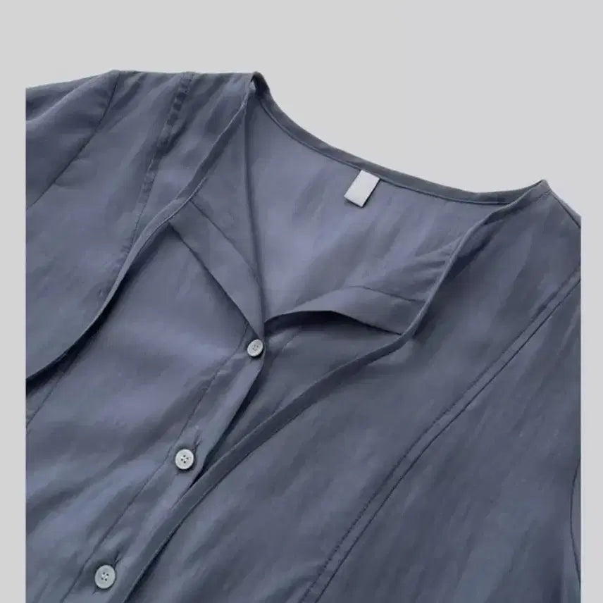 [BUNJANG] Autumn Tencel Strap Blouse Black / (새옷) 어텀 텐셀 스트랩 블라우스 블랙