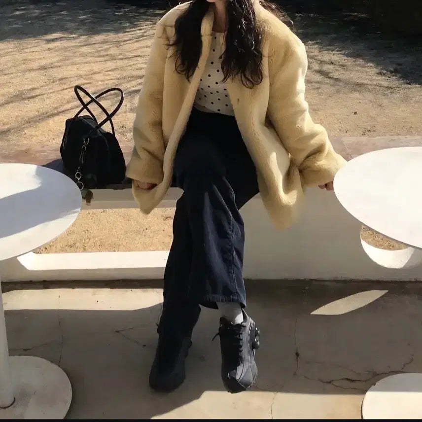 [BUNJANG] Farven Shearling Fur Jacket / 파르벵 시어링 퍼 자켓 SHEARLING FUR JACKET