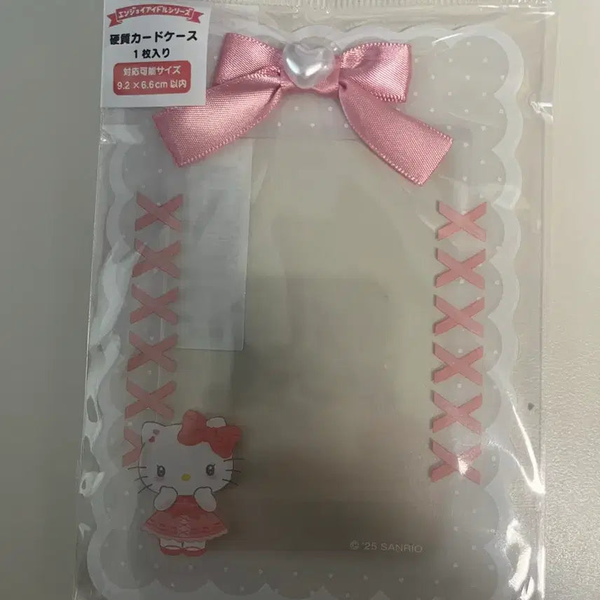 [BUNJANG] Sanrio Hello Kitty Photocard Holder / 산리오 엔조이 아이돌 리본 하드 포토카드 포카 홀더 헬로키티