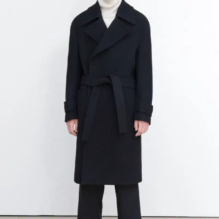 [BUNJANG] INSILENCE Oversized Belted Double Coat / 오버사이즈 벨티드 더블 코트(인사일런스)