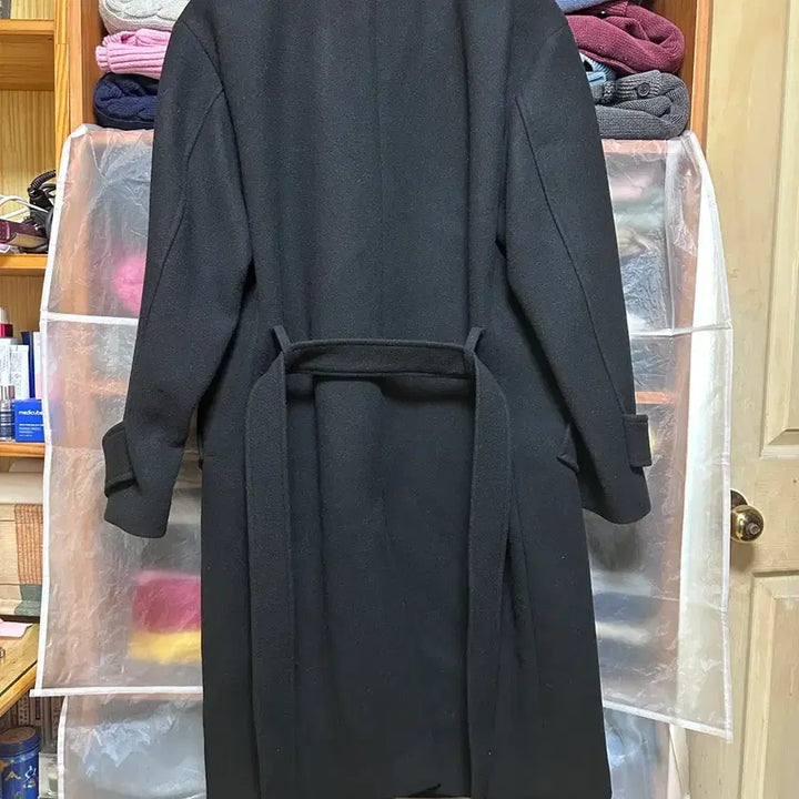 [BUNJANG] INSILENCE Oversized Belted Double Coat / 오버사이즈 벨티드 더블 코트(인사일런스)