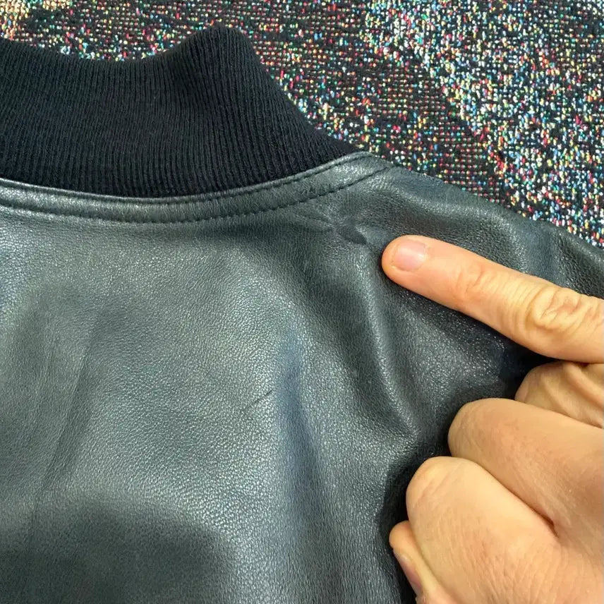 [BUNJANG] Rick Owens Leather Bomber Jacket / 릭오웬스 가죽 봄버 자켓