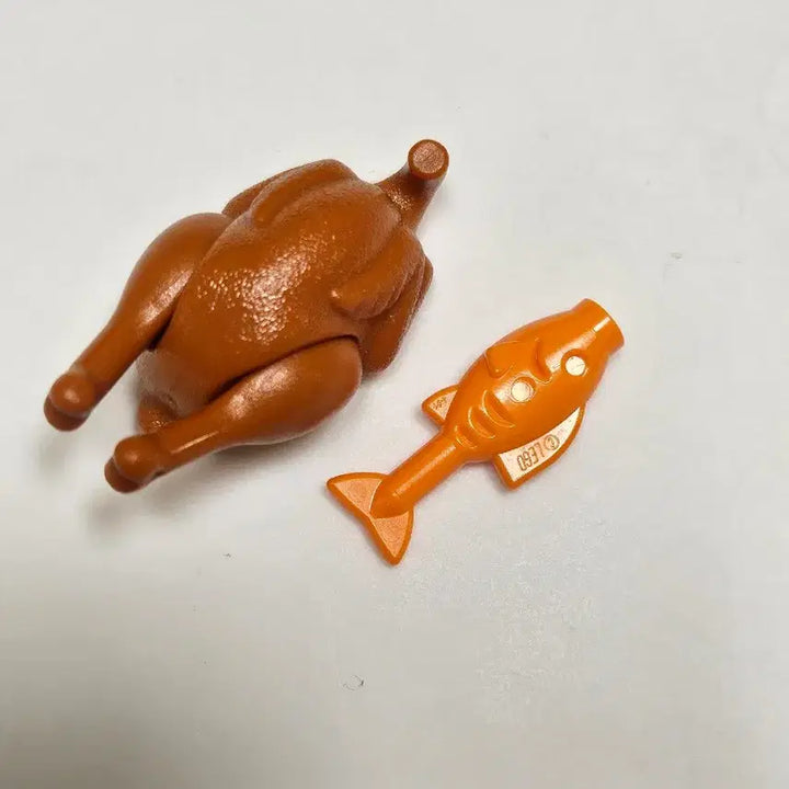 [BUNJANG] Lego Brown Turkey/Fish Prop / 레고 정품  소품 브라운  칠면조 / 물고기