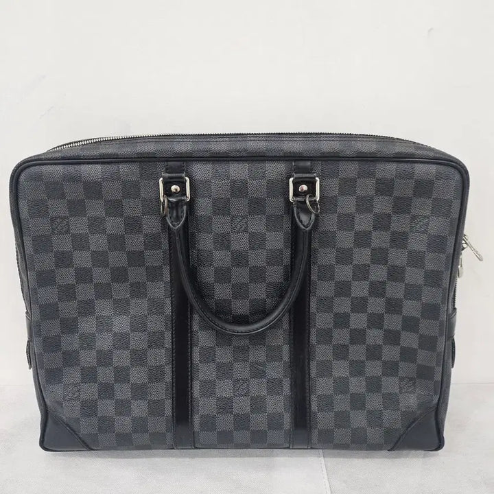[BUNJANG] Louis Vuitton Damier Canvas Briefcase Black / 루이비통 다미에 캔버스 서류 가방 블랙