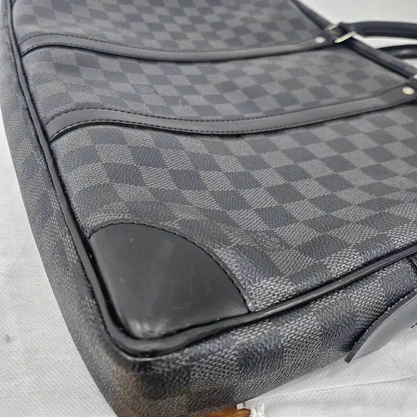 [BUNJANG] Louis Vuitton Damier Canvas Briefcase Black / 루이비통 다미에 캔버스 서류 가방 블랙