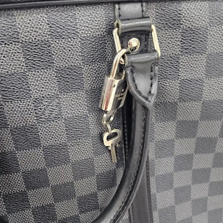 [BUNJANG] Louis Vuitton Damier Canvas Briefcase Black / 루이비통 다미에 캔버스 서류 가방 블랙