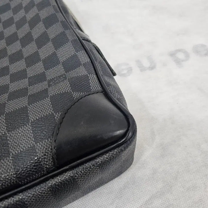 [BUNJANG] Louis Vuitton Damier Canvas Briefcase Black / 루이비통 다미에 캔버스 서류 가방 블랙