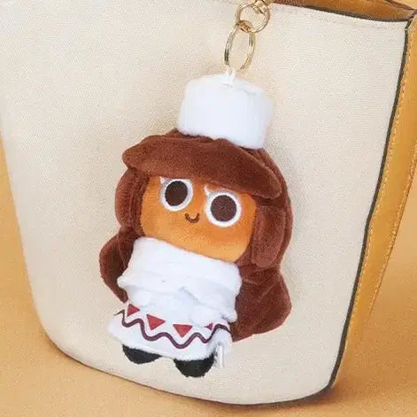 [BUNJANG] Cookie Run Cocoa Cookie Keyring / 쿠키런 코코아맛 쿠키 인형 키링