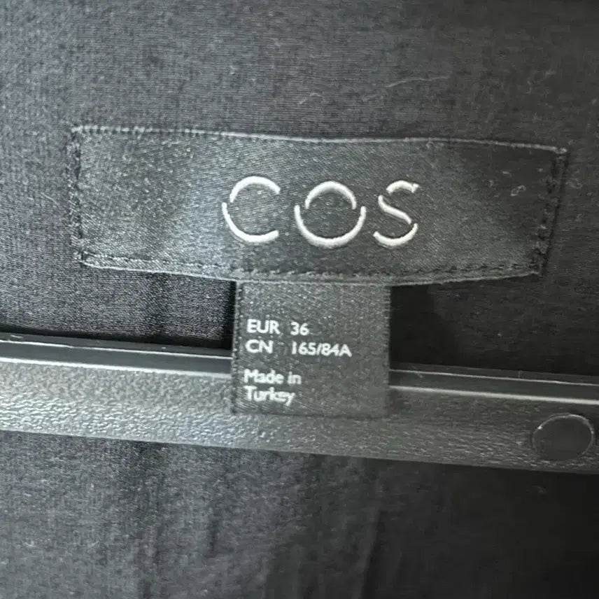 [BUNJANG] COS 코스 블랙 모달 긴팔 셔츠 롱원피스 M / COS 코스 블랙 모달 긴팔 셔츠 롱원피스 M