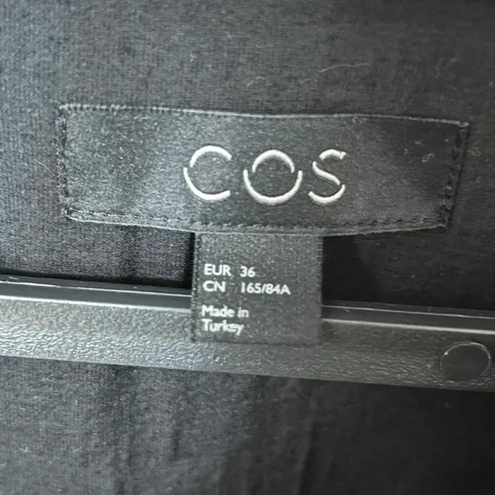 [BUNJANG] COS 코스 블랙 모달 긴팔 셔츠 롱원피스 M / COS 코스 블랙 모달 긴팔 셔츠 롱원피스 M