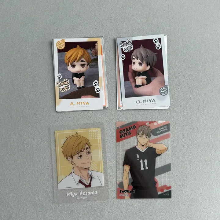 [BUNJANG] Haikyuu Atsumu & Osamu Look Up Snap Clear Card Bundle Set / 하이큐 미야 아츠무 오사무 룩업 스냅 클리어 카드 일괄