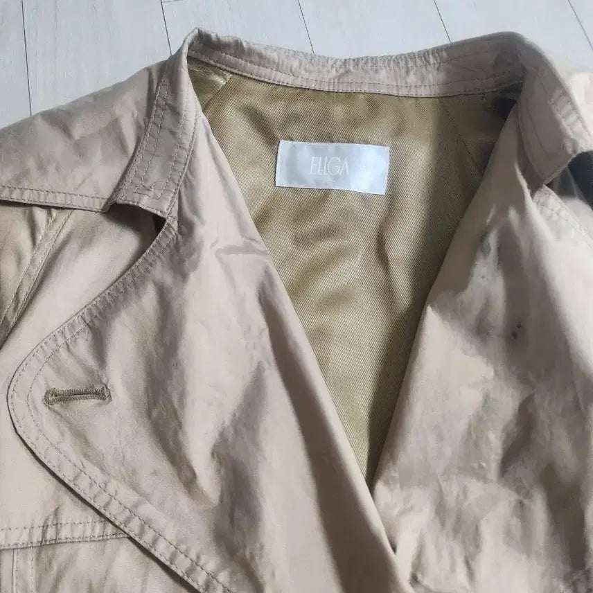 [BUNJANG] Elga Beige Trench Coat / 엘가 베이지색 여성 트렌치코트