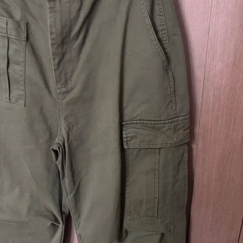 [BUNJANG] THE BARNNET Wide Cargo Pants Khaki / THE BARNNET 더바넷 와이드 카고 팬츠 카키