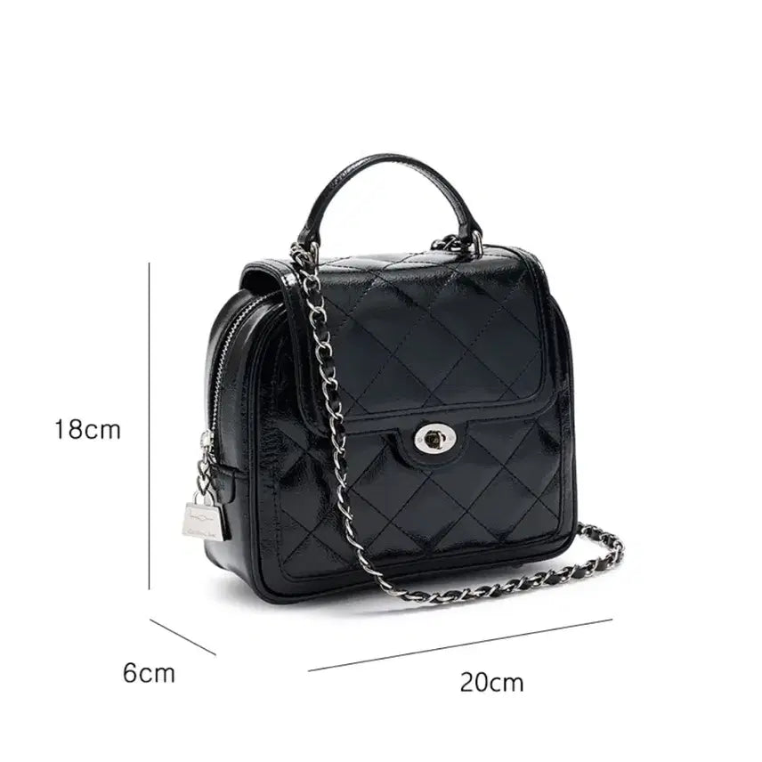 [BUNJANG] Cardinal Red Quilted Backpack / 카디널레드 투아트백  핑크