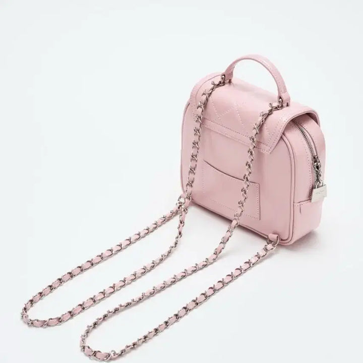 [BUNJANG] Cardinal Red Quilted Backpack / 카디널레드 투아트백  핑크