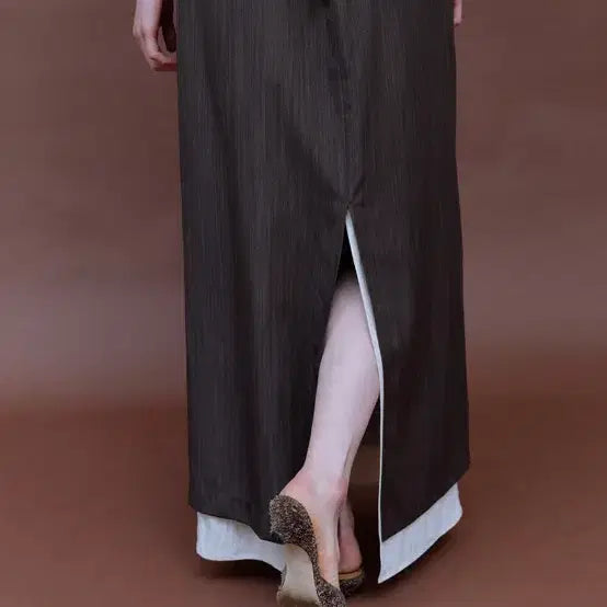 [BUNJANG] ethos CLASSIC H-LINE SKIRT Brown S / 에토스 CLASSIC H-LINE SKIRT / ethos 스커트