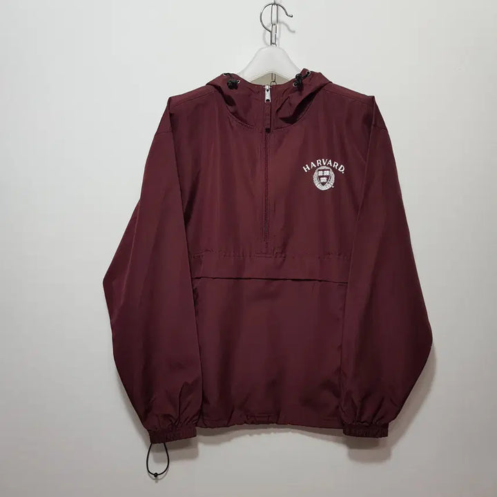 [BUNJANG] Champion Harvard Printing Anorak Jacket (Burgundy, Size M) / 챔피온/하버드프린팅아노락/바람막이/사이즈M/파라오쇼핑