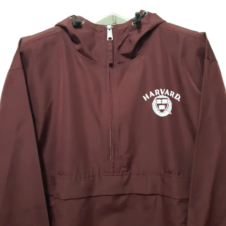 [BUNJANG] Champion Harvard Printing Anorak Jacket (Burgundy, Size M) / 챔피온/하버드프린팅아노락/바람막이/사이즈M/파라오쇼핑