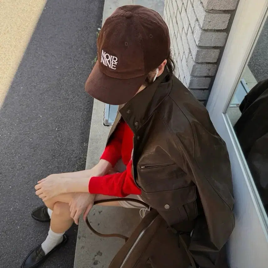 [BUNJANG] Noirnine Utility Leather Jacket - Brown / 누아르나인 utility leather jacket brown